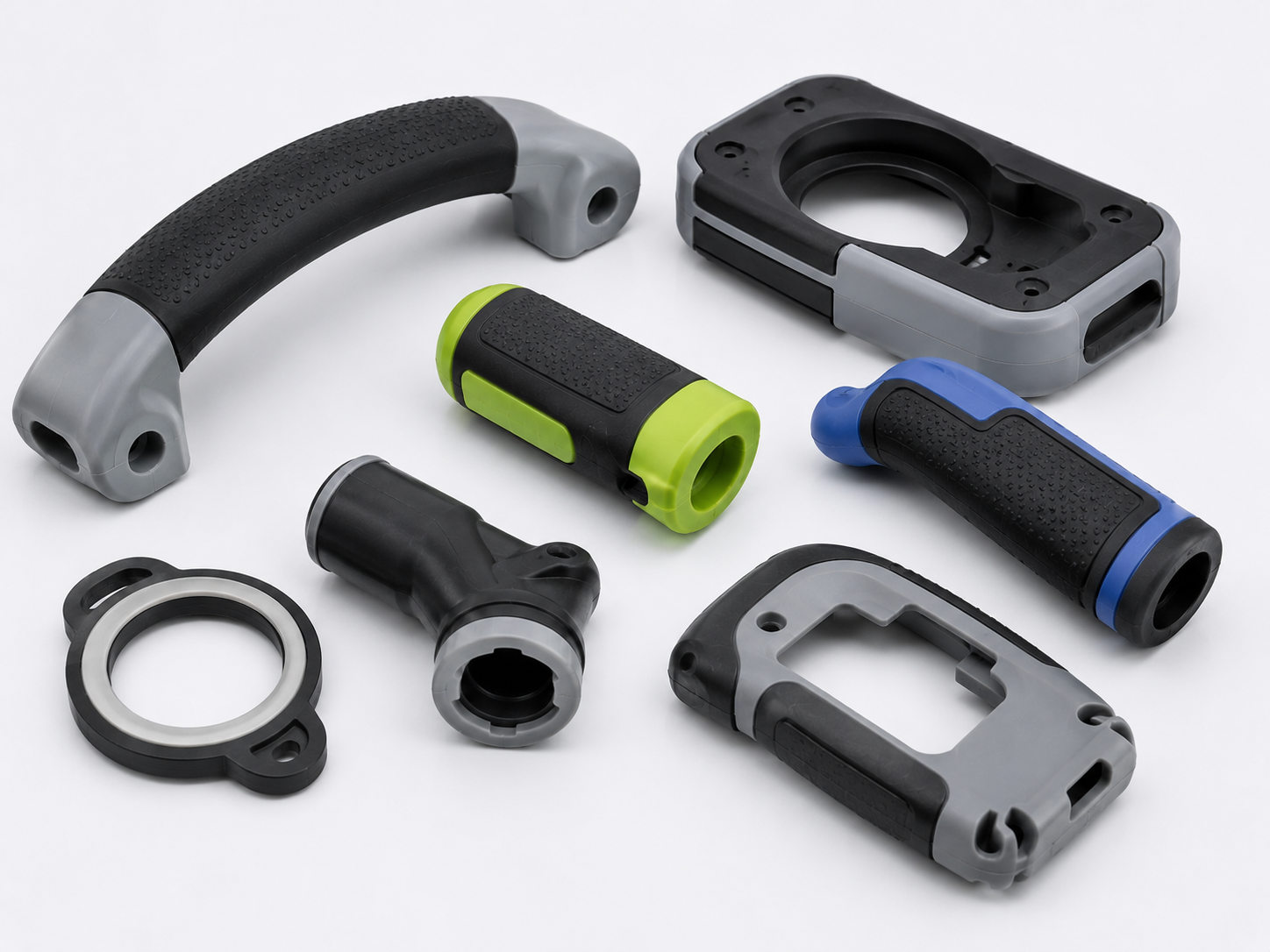 overmolded part with metal components
