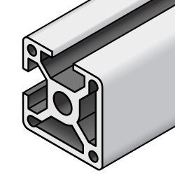 20x20 Aluminum Extrusion Two Adjacent Closed Sides