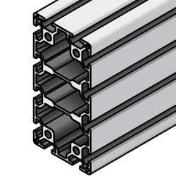 8-45 Series 100x200 Aluminum Extrusion