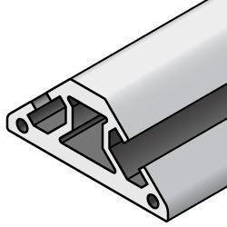8 Series Triangle 45 Degree Aluminum Extrusion