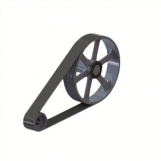 Custom processing cast iron pulley