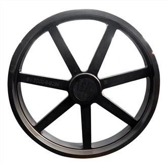 Forged cast iron double groove pulley