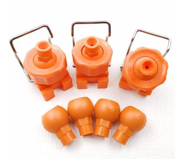 Adjustable Ball Type Small Hole Rotating Flat Fan Full Cone Nozzle