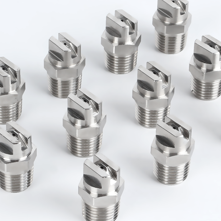 Detachable full cone nozzle for dust removal