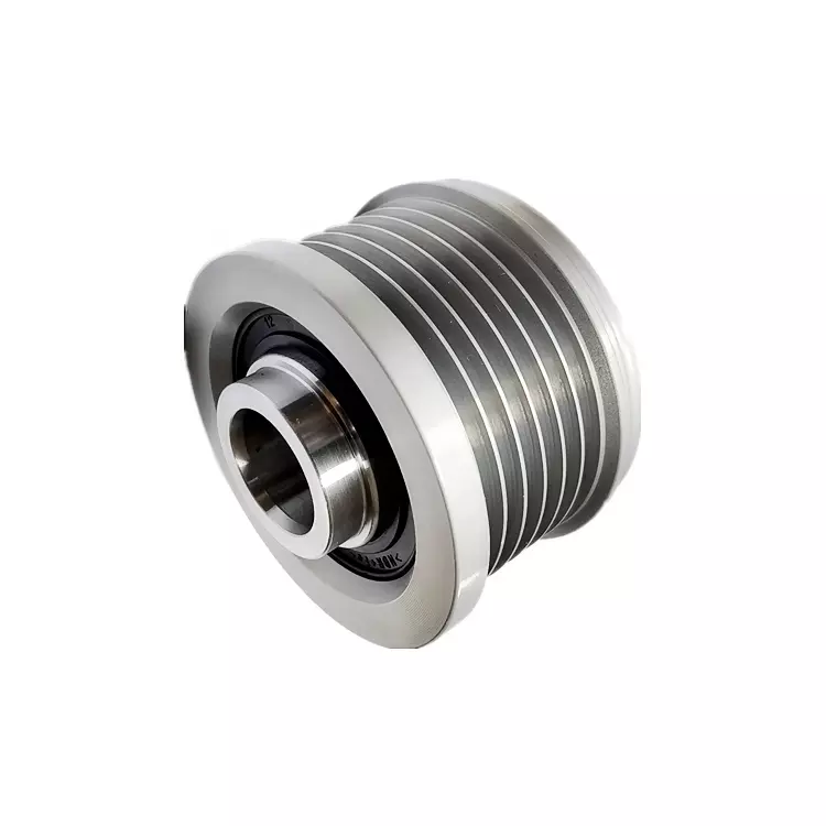 V-belt pulley for automobile